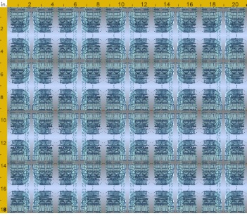 Fabric swatch created from the exterior  point cloud data of the Baptistery of St. Giovanni in Florence. 