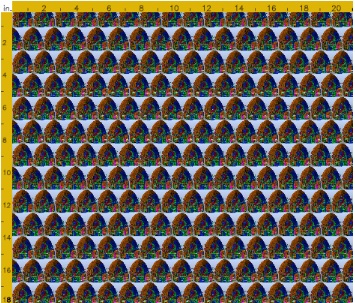 Fabric swatch created from the interior slicing of the point cloud data of the Baptistery of St. Giovanni in Florence. 