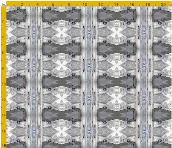 Fabric Swatch created from the point cloud data of the Hall of Geographical Maps in Florence's Palazzo Vecchio. 